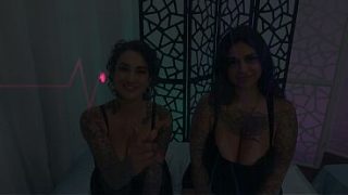 Voluptuous Arabelle Raphael and Azzy Star Worship the Doctor’s Cock